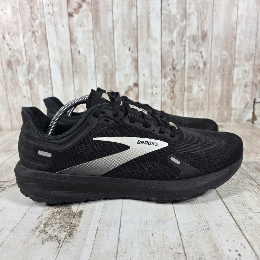 Brooks Launch 9 Mens Running Shoes Black White 1103861D048 Size 10.5 D Medium